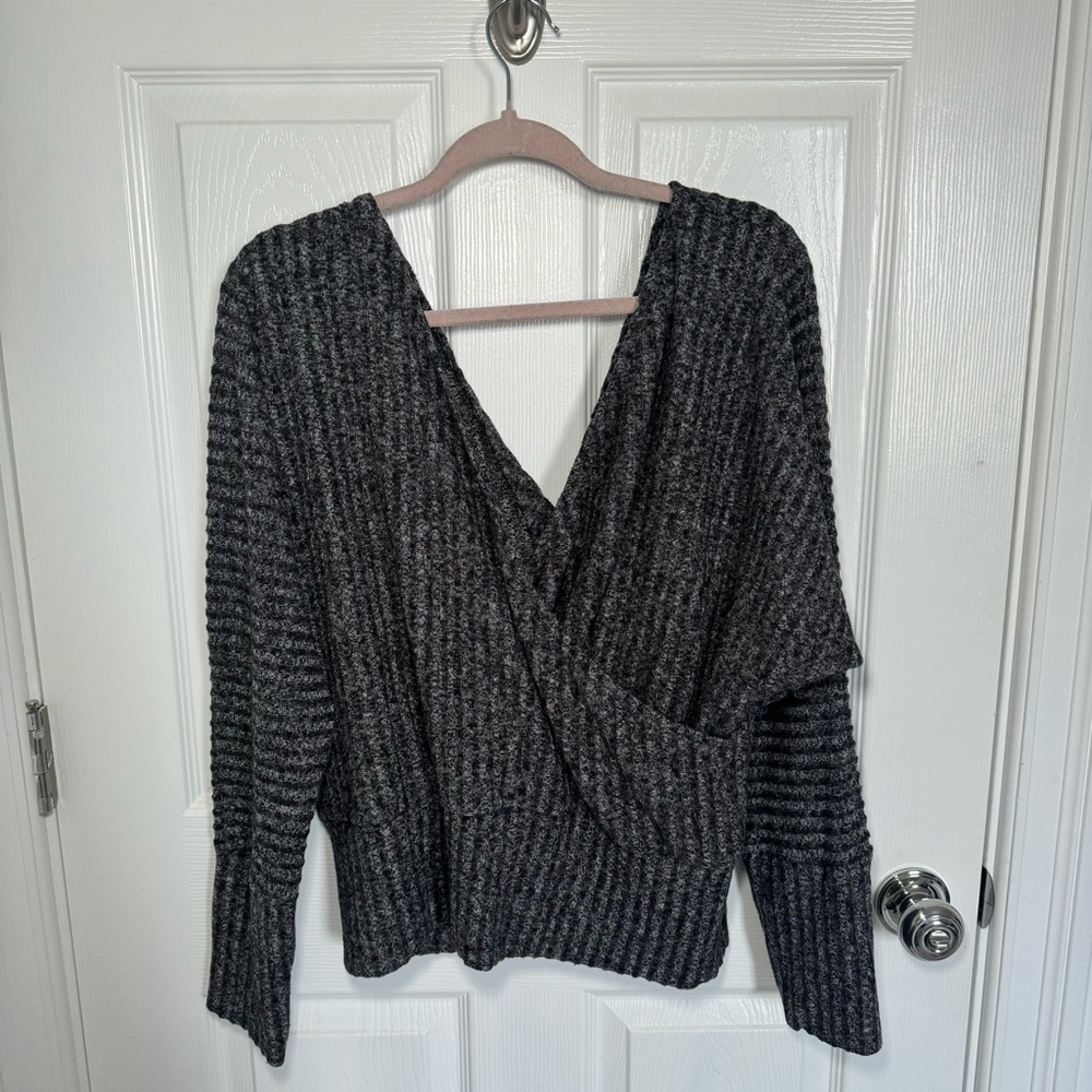 Express Double V Fashion Sweater